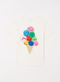 Stella McCartney Kids T-shirt met print - Wit