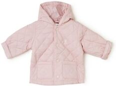 Benetton Babyjas met capuchon en quilt patroon - Oudroze