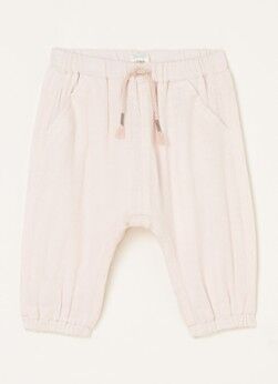 Benetton Babybroek met elastische tailleband - Lichtroze