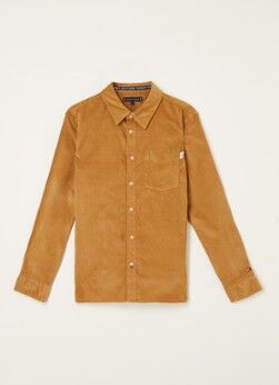 Tommy Hilfiger Overhemd van corduroy met borstzak - Camel