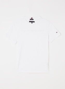 Tommy Hilfiger T-shirt met logoborduring - Wit