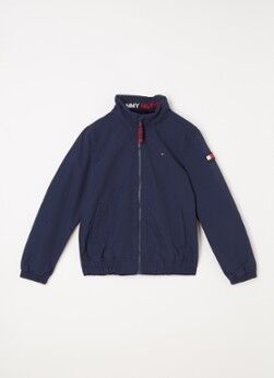 Tommy Hilfiger Windjack met opbergbare capuchon - Donkerblauw