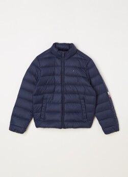 Tommy Hilfiger Lichtgewicht puffer jas met donsvulling en logo - Donkerblauw