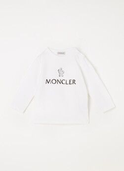 Moncler Longsleeve met logoprint - Wit