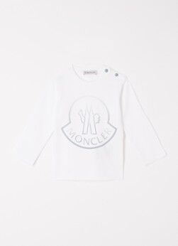 Moncler Longsleeve met logoprint - Wit