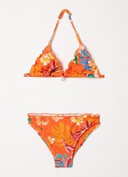 Banana Moon Nalita Maimit bikini met bloemenprint - Oranje