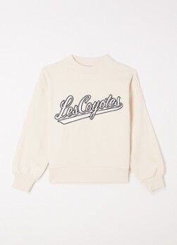 Les Coyotes de Paris Nova sweater met logoprint - Beige