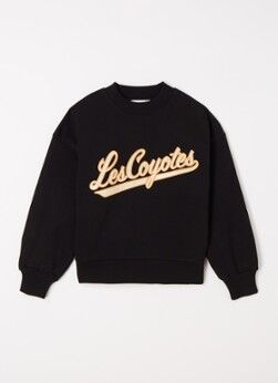 Les Coyotes de Paris Nova sweater met logoprint - Zwart