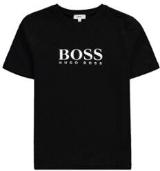 HUGO BOSS T-shirt met logoprint - Zwart