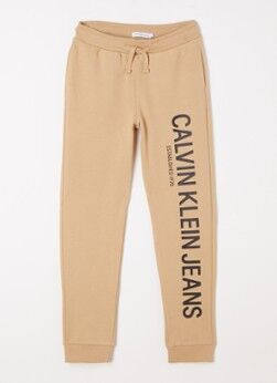 Calvin Klein Tapered fit joggingbroek met logoprint - Camel