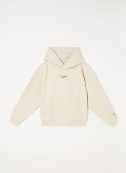 Calvin Klein Hoodie met logoprint - Beige