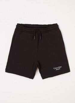 Calvin Klein Straight fit joggingbroek met steekzakken - Zwart
