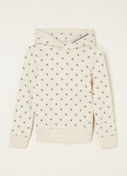 Calvin Klein Hoodie met logoprint - Creme