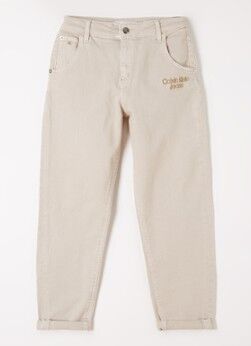 Calvin Klein Tapered fit jeans met gekleurde wassing - Beige