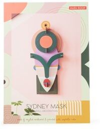 studio ROOF Sydney Mask wanddecoratie - Multicolor