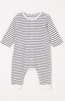 Petit Bateau Babypak met streepprint - Donkerblauw