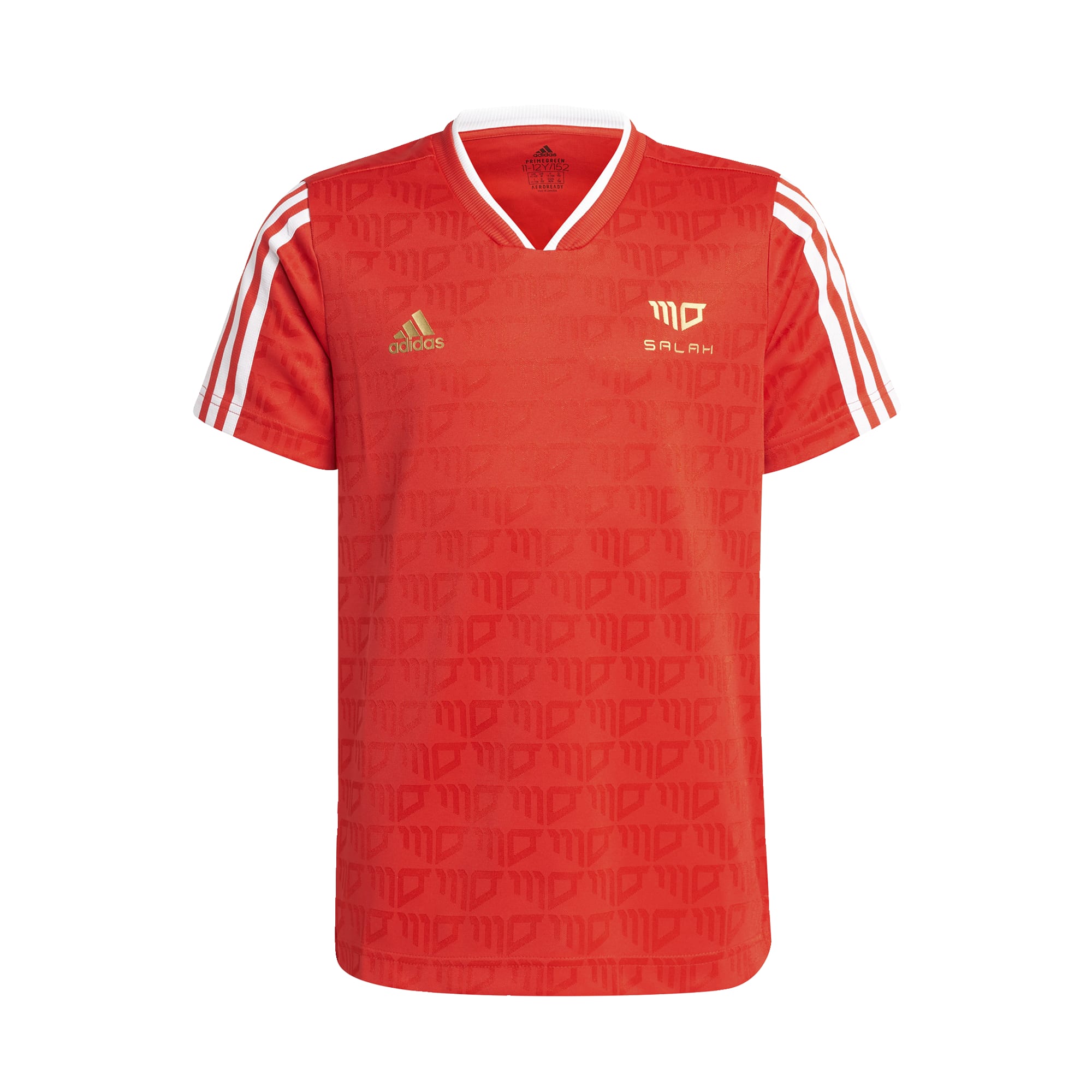 adidas Salah Football-Inspired Shirt Kids Rood - 128
