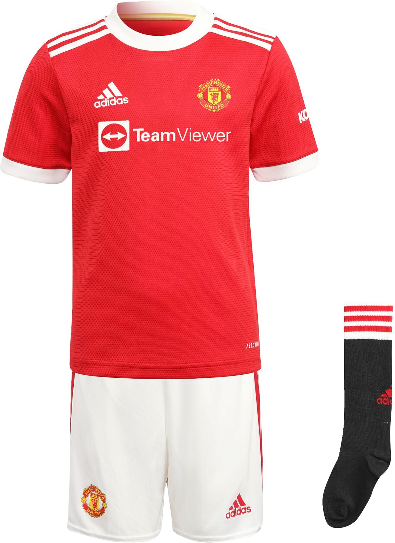 adidas Manchester United Mini-Thuistenue 2021-2022 Rood Wit - 98