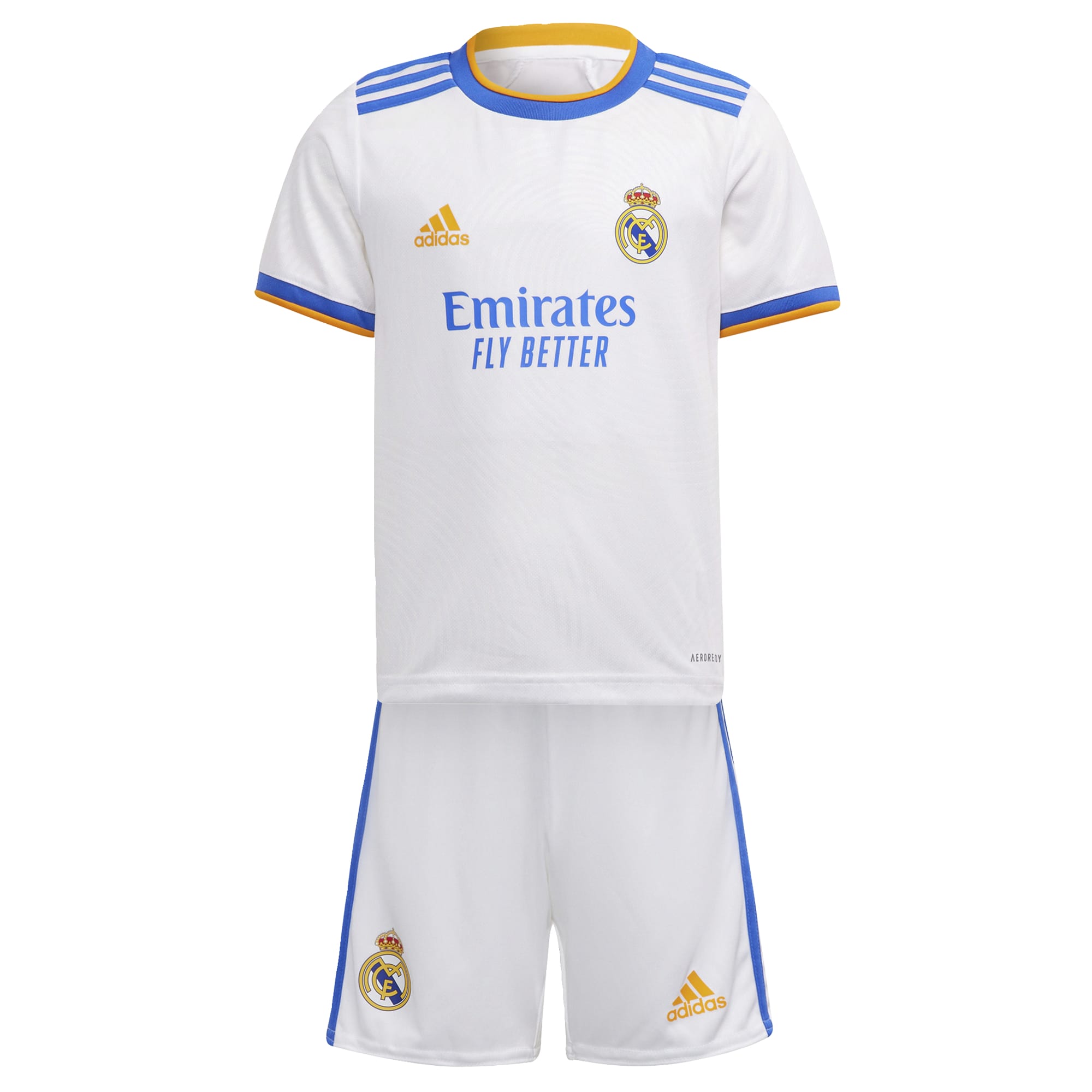 adidas Real Madrid Mini-Thuistenue 2021-2022 Wit Blauw - 92