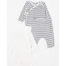 Petit Bateau Ensemble babypak 3-delig - Ivoor