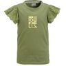 Me & My Monkey T-shirt Pietsje met tekstopdruk khaki 170/176 Meisjes