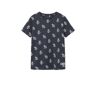 Name it KIDS T-shirt NKMDOMAT met all over print donkerblauw/wit 158/164 Jongens