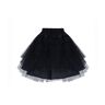 KAIAIWLUO Onderrok onderrok, tutu, zwart, voor meisjes, petticoat, kinderrokken & skorts, petticoat, onderrok, halve slip, petticoat voor kinderen, meisjes, maat 3-8 jaar, zwart, 60 cm