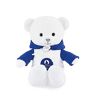 Doudou et Compagnie Licentie JO Paris 2024 Olympische en Paralympische Spelen 2024 Beer capuchon, JO2446, witte beer blauw sweatshirt, 25 cm