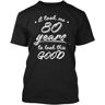 WOXIAOYA Funny 80th Birthday Took 80 Year It Me Years To Look T-Shirt Black M