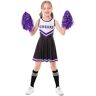 KIGKYO Cheerleading-kostuums voor meisjes Jurken Cheerleading-kostuums Cheerleading-uniformen Pompons,150,Black