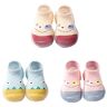 CHAYANG 3 PACK Baby Meisjes Sok Schoenen Antislip Baby Warking Sokken voor 0-3 Jaar, Meerkleurig, 6-12 maanden