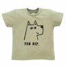 Pinokio T-shirt Olivier, 95% katoen 5% elastaan, olijfgroen met hondenprint, jongens 74-122 (122), Olive Olivier, 122 cm