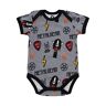 Metallimonsters Metalhead bedrukte baby vest grijs Een maat