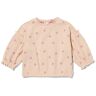 HEMA Baby Sweater Rib Bloemen Zand (zand) Zand 68