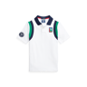 BOYS 6-14 YEARS Wimbledon Terry Polo Shirt Pure White Multi Small Boy