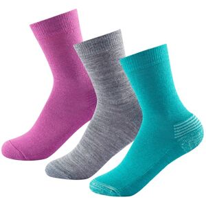 Devold Daily Merino Medium Sock 3pk Kids Girl Mix 25-27