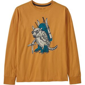 Patagonia Regenerative Organic T-Shirt Kids Fun Hogs Armadillo Dried Mango L