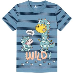 Name It Afaf Peppa Gris T-Skjorte Småbarn, Provincial Blue