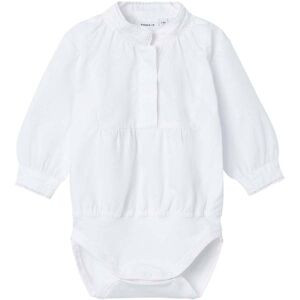 Name It Terina Skjortebody Til Bunad/festdrakt, Bright White