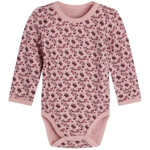 Hust&Claire ull Hust & Claire Body I Ull/bambus Blomster, Dusty Rose