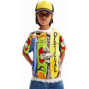 Desigual Photographic surf T-shirt - WHITE - 9/10