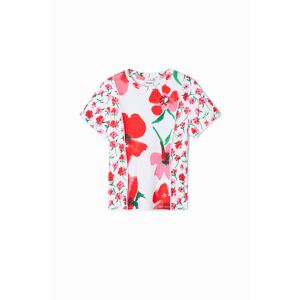 Desigual Patchwork floral T-shirt - WHITE - 7/8
