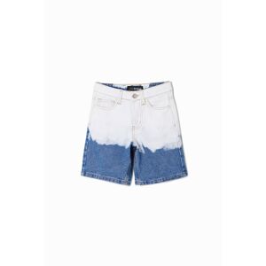 Desigual Faded denim Bermuda shorts - BLUE - 3/4