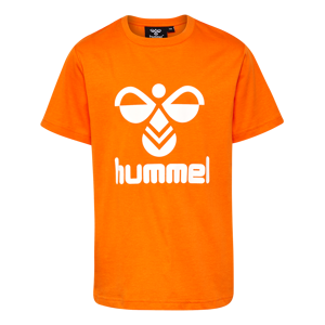 Hummel Kids' hmlTRES T-Shirt Short Sleeve Persimmon Orange 152, Persimmon Orange