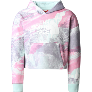 The North Face Girls' Drew Peak Light Hoodie Super Pink Girls Print L, SUPER PINK GIRLS PRINT