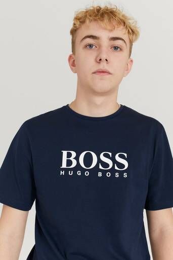 Boss T-Shirt Blå  Male Blå