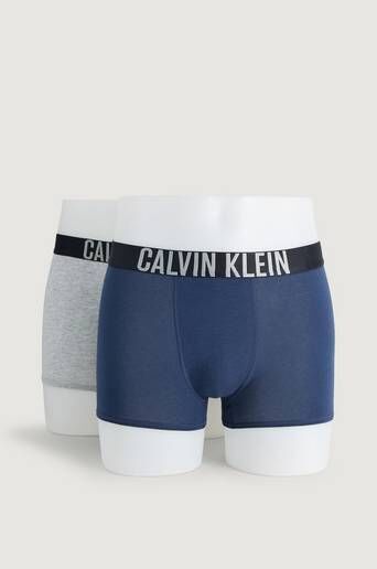 Calvin Klein 2-Pk Boxershorts 2 Pack Trunks Grå  Male Grå