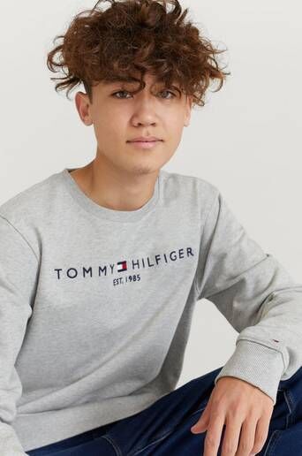 Tommy Hilfiger Sweatshirt Essential Sweatshirt Grå  Male Grå