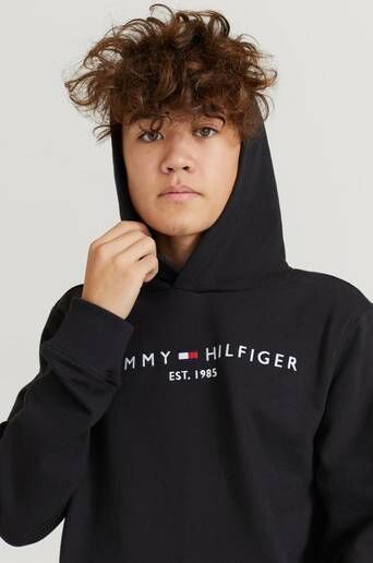 Tommy Hilfiger Hoodie Essential Hoodie Svart  Male Svart