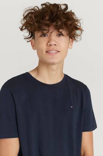 Tommy Hilfiger T-Shirt Boys Basic Cn Knit S/s Blå  Male Blå